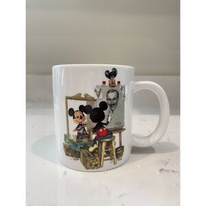 Early 1990 Walt Disney Mickey Mouse Self-Portrait‎ by Charles Boyer Coffee Mug